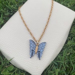 Butterfly pendant necklace